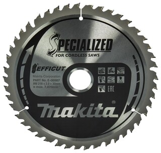 Image of Makita AfkortZaagblad Hout 216x30x2,0 45T E-06987