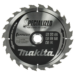 Image of Makita Cirkelzaagblad Hout 260x30x2,15 24T 23g