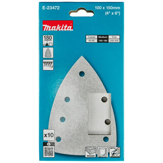 Image of Makita Delta Schuurvel 100x150 mm A180 Velcro 10 st