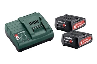 Image of Metabo Basis-Set: Accu-Packs + Lader Basisset 12 V: 2 X 2,0 Ah, Lader Sc 30 In Doos