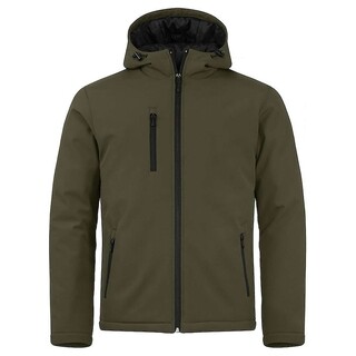 Image of Clique Padded Hoody Softshell Heren Maat XXL Groen