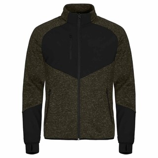 Image of Clique Haines fleecejack groen melange maat L