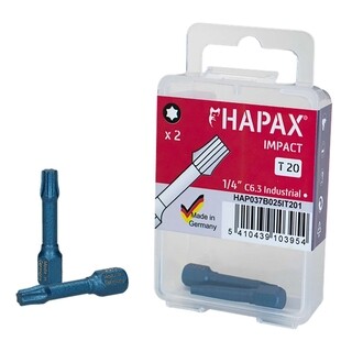 Image of Hapax Impact Bit 1/4" C6.3 Tx T20x25