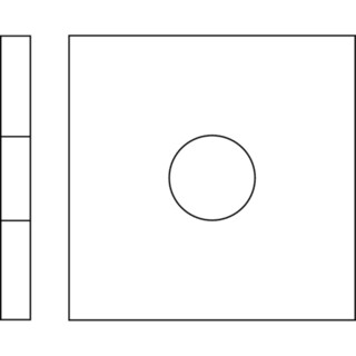 Image of Sluitplaat HV100 DIN 436 M10 Zn