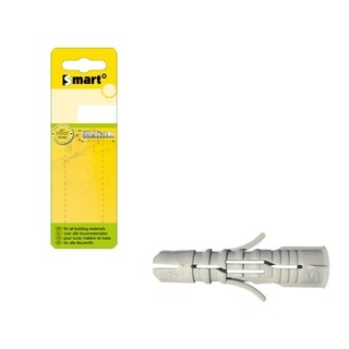 Image of SMART Nylon plug met boord Ø5x25 grijs 15 st