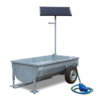 Image of Poortman Solar Mobiele Weidedrinkbak T1000-L120 - Met Oppervlaktepomp