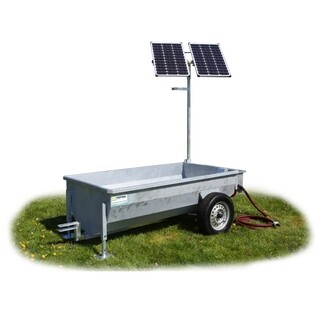 Image of Poortman Solar Mobiele Weidedrinkbak (1000 Liter / Max. 90 Koeien) - Met Bronpomp