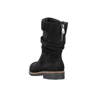 Image of Rieker Dameslaars Microfiber Zwart Mt 39