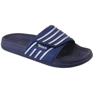 Image of Asadi  slipper 993 / 6365  Klitband Marine of Zwart mt 39