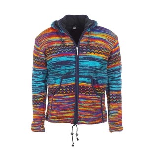 Image of PureWool WJK-2320 Damesvest Multi Blauw L