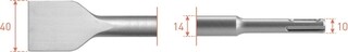 Image of ROTEC Sds-Plus Spadebeitel, 40X250 - p/st