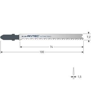 Image of ROTEC Decoupeerzaagblad DC200 / T101B HCS - 25 stuks