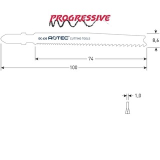 Image of Rotec Decoupeer Zaagblad Dc630 - 5 Stuks