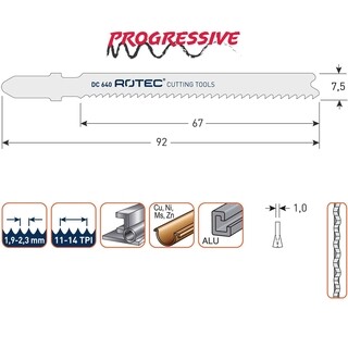 Image of ROTEC Decoupeerzaagblad DC640 / T118B - 5 stuks