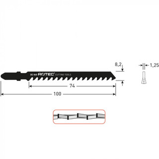 Image of Rotec Decoupeer Zaagblad Dc860 / T141hm - 3 Stuks