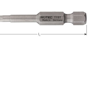 Image of Rotec T 30x152mm Torx Schroefbit Pro 1/4" - p/st