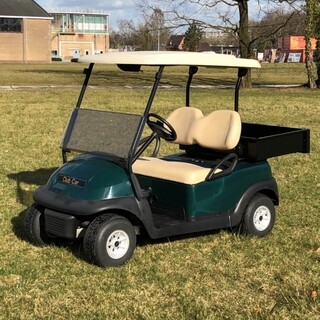 Image of Club Car Golfkar Precedent Elektrisch Occasion - Groen met laadbak