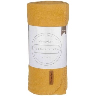 Image of Canterbury Fleece Plaid Cozy Mosterd