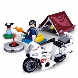Image of Sluban Camping Motorcyclist Town M38-B0717E