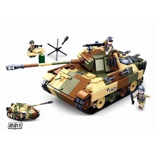 Image of Sluban Medium Tank Bruin/Groen/Beige