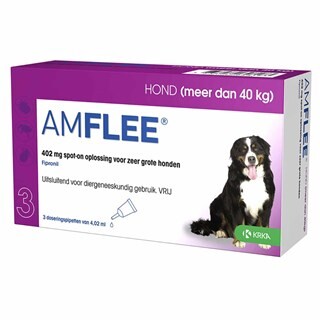 Image of Amflee Hond X-large >40kg - 3 Pipetten