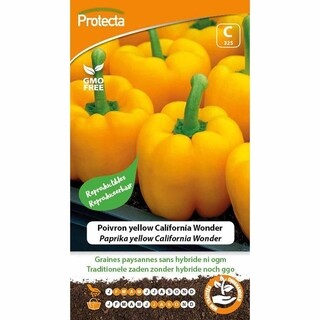 Image of Protecta Groente Zaden Gele Paprika - California Wonder