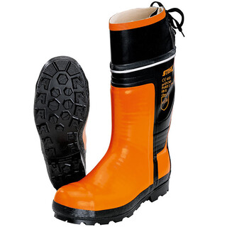Image of Stihl MS Rubberen Werklaarzen Special Oranje - Maat 40