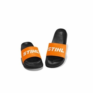 Image of Stihl Badslippers Zwart/Oranje - maat 36-37