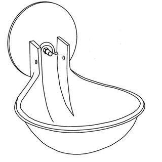 Image of Suevia Drinkschaal model 98 met flens - 102.0989