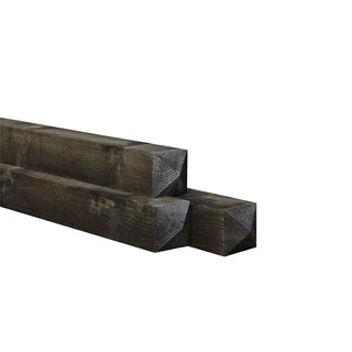 Image of Paal Bezaagd (Carbofix Grenen) 2x Haaks - 250 x 10 x 10 cm