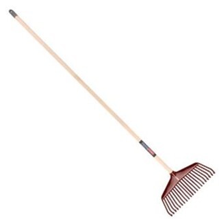 Image of Talen Tools Gazonhark Nylon Met Fibersteel Rood