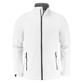 Image of Printer Trial Softshell Jas Heren Wit - Maat 4XL