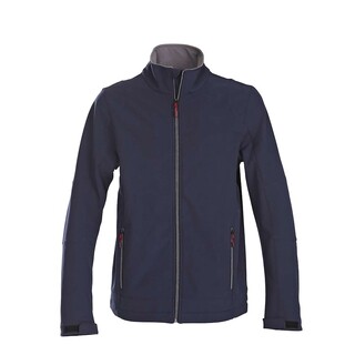 Image of Printer Trial Softshell Jas Heren Navy - Maat L
