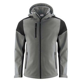 Image of Printer Prime Softshell Jas heren staalgrijs/zwart - maat 4XL