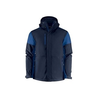 Image of Prime Padded Softshell Jas heren marine/kobalt - maat L