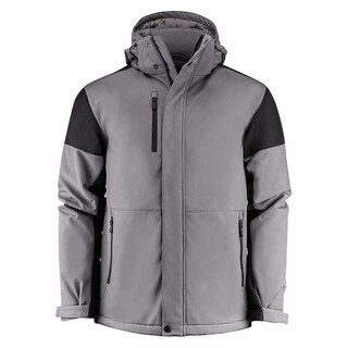 Image of Prime Padded Softshell Jas heren staalgrijs/zwart - maat 4XL