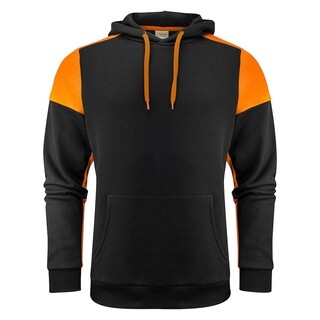 Image of Printer Prime Hoodie unisex zwart/oranje - maat XL