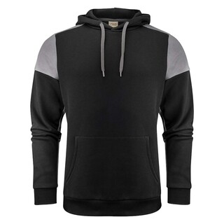 Image of Printer Prime Hoodie unisex zwart/staalgrijs - maat L
