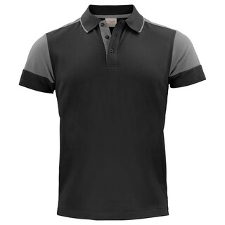 Image of Printer Prime Polo heren zwart/staalgrijs - maat L