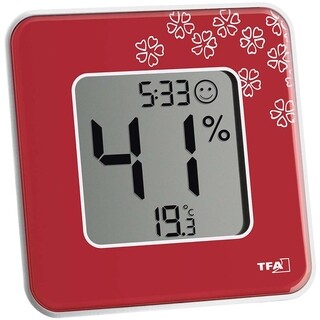 Image of TFA Thermo / Hygrometer Digitaal Style Rood