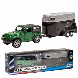 Image of City auto met paardentrailer