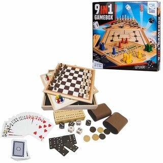 Image of Clown Games 9-In-1 Spellendoos Hout