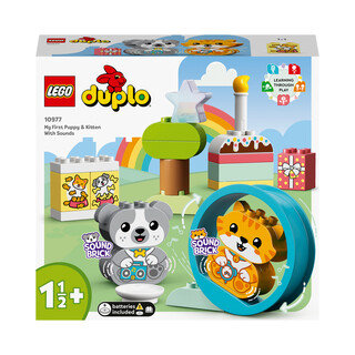 Image of LEGO Duplo 10977 - Mijn eerste Puppy en Kitten met geluid