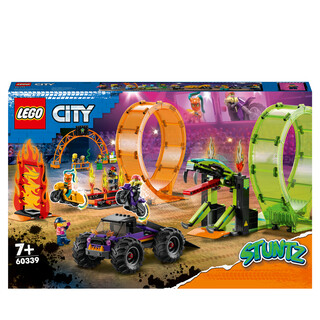Image of LEGO City 60339 - Dubbele looping stuntarena