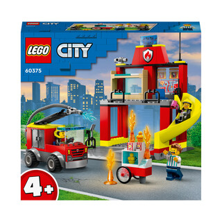 Image of LEGO City De Brandweerkazerne en de Brandweerwagen