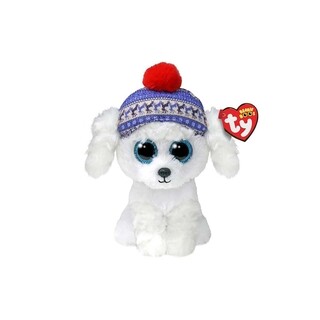 Image of Ty Beanie Boo's Christmas Dog White 15cm