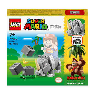 Image of LEGO Super Mario 71420 - Uitbreidingsset: Rambi de neushoorn