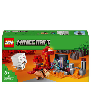 Image of LEGO Minecraft 21255 - Hinderlaag bij het Nether-portaal