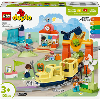 Image of Lego 10428 Duplo Town Big Interactive Community Train