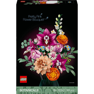 Image of Lego 10342 Icons Botanical Pretty pink Flower Bouquet